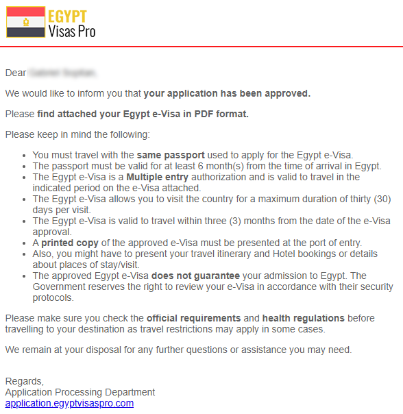 egypt visa email approved egypt visa email approved